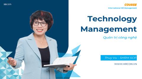 Technology Management – Ứng dụng Công nghệ Hiệu quả trong Quản trị Nhân sự