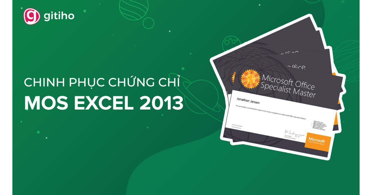 MOSE - Chinh phục MOS EXCEL 2013 cùng Nimbus