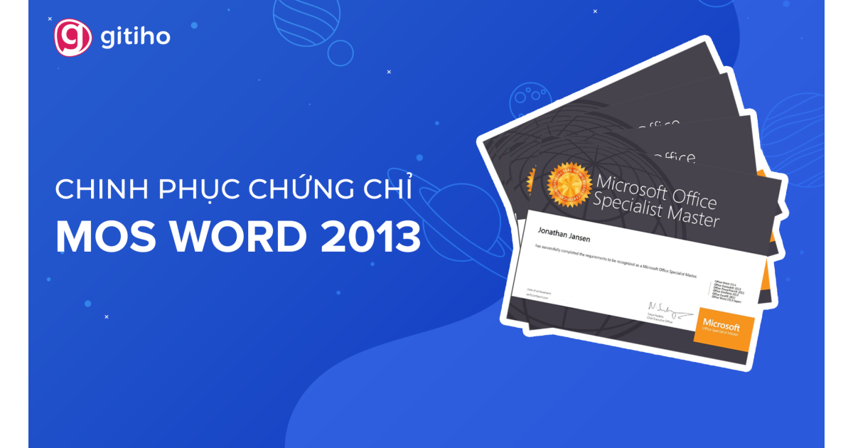 MOSW - Chinh phục MOS Word 2013 cùng Nimbus