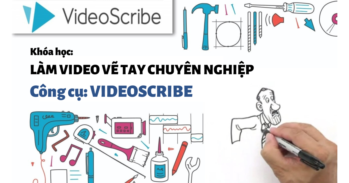 Làm chủ phần mềm biên video dạng bàn tay vẽ Videoscribe